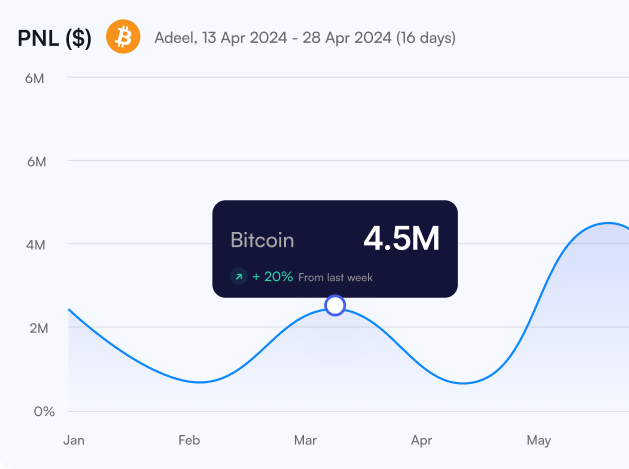 PNL Overview feature in crypto trading journal